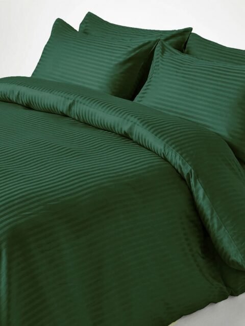 Qamash Microfiber Stripes Duvet Cover Set